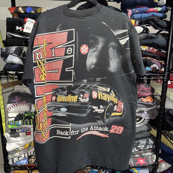Vintage Ernie Irvan “back For The Attack” NASCAR Racing Faded Shirt Size Xxl - Picture 5 of 7